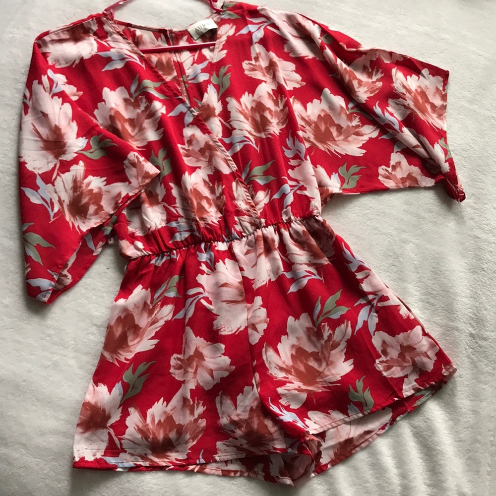 Red Dress Boutique Floral Romper